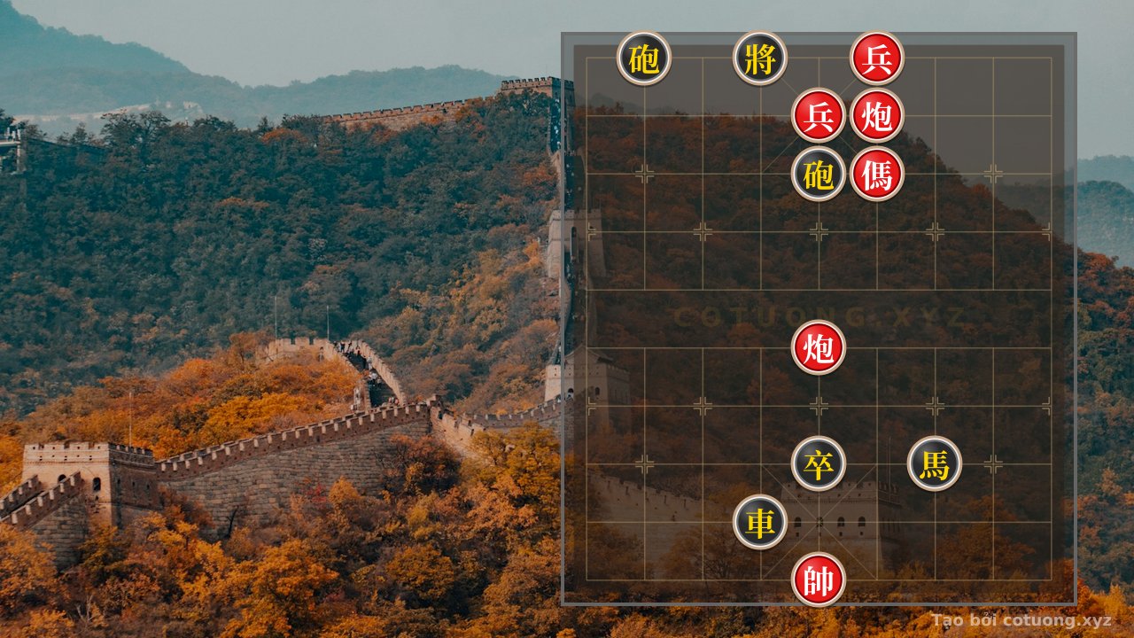 Thế cờ: Black Cannon 2 - Defensive Strategy Against Unassailable Invasion: 