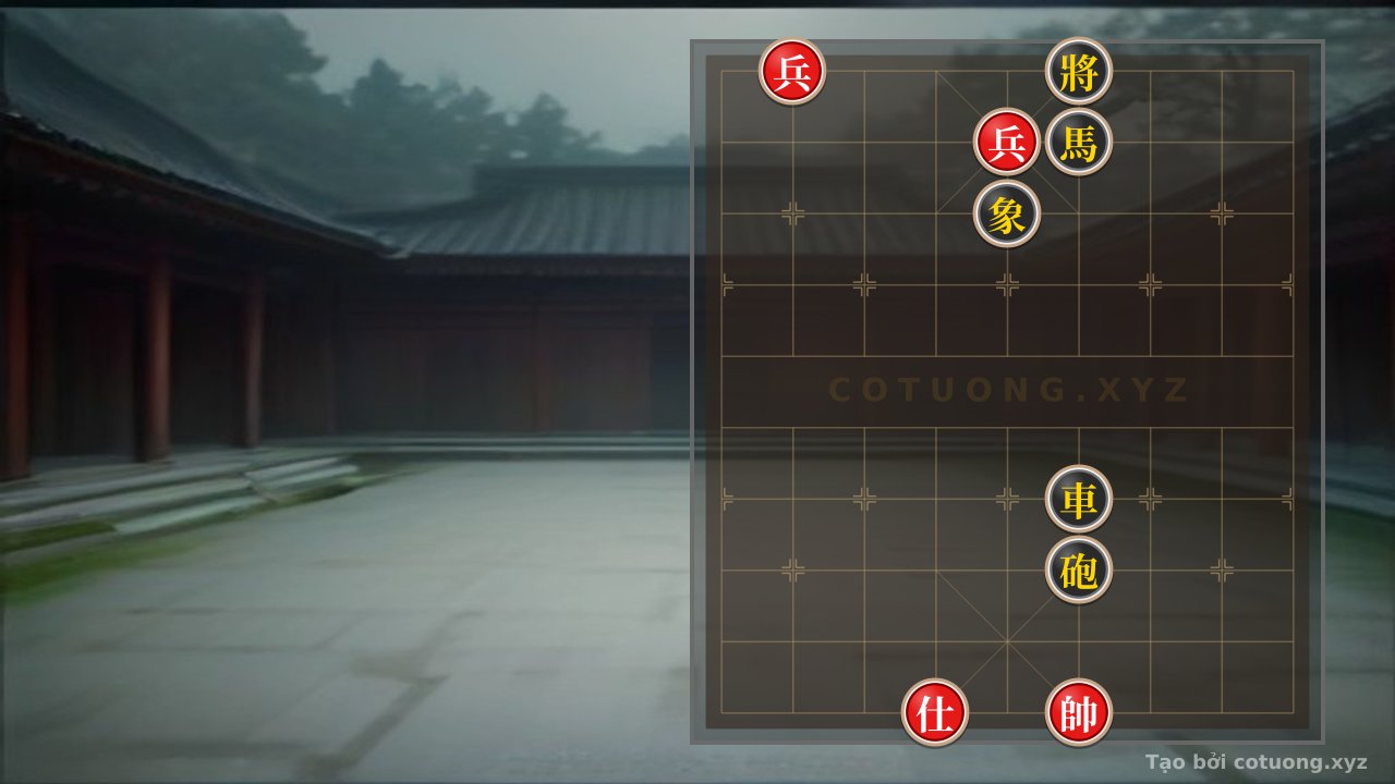 Thế cờ: Red Pawn at File 8, Rank 10: The God Trap for the Black Chariot at File 6, Rank 4 — Cờ Tướng Online