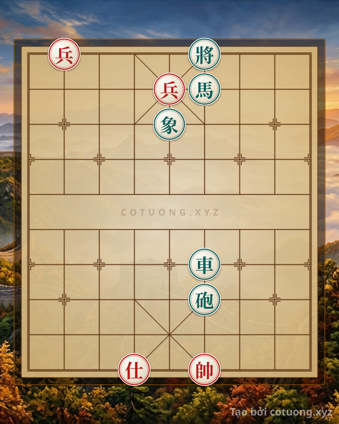 Challenge: Red Pawn at File 8, Rank 10: The God Trap for the Black Chariot at File 6, Rank 4 - Can you solve it?