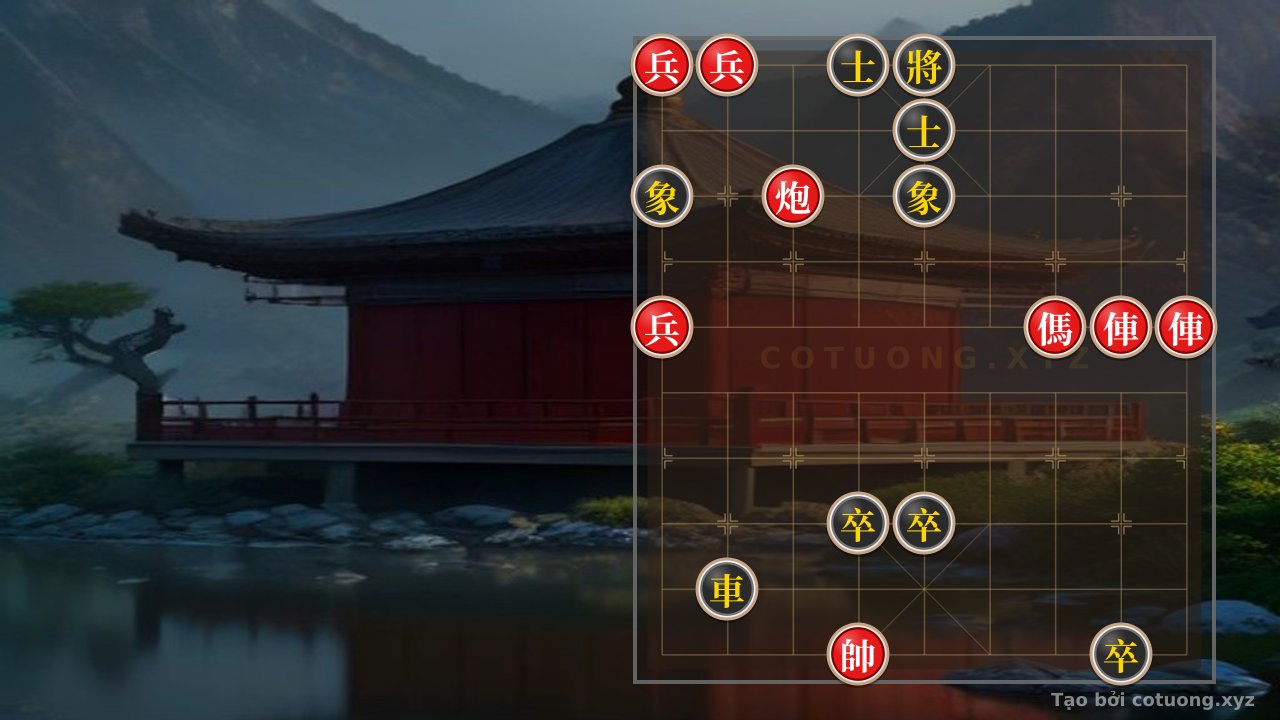 Thế cờ: Secret Tips for Reading Xiangqi (Chinese Chess) Positions: Red's Double Horses and Black's Coordinated Defense — Cờ Tướng Online