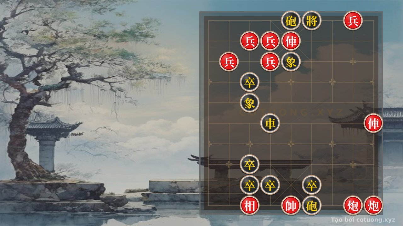 Thế cờ: Xiangqi Trap: Black Cannon on 5th Rank 10 and the Lone Red Chariot's Secret — Cờ Tướng Online