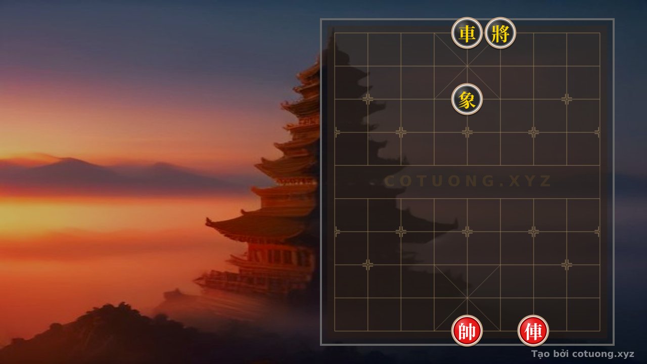 Thế cờ: Red Chariot's Lone Attack: Lightning-Fast Strategy to Capture the Black General on File 6 - A Level 1/10 Annihilation Chess Formation — Cờ Tướng Online