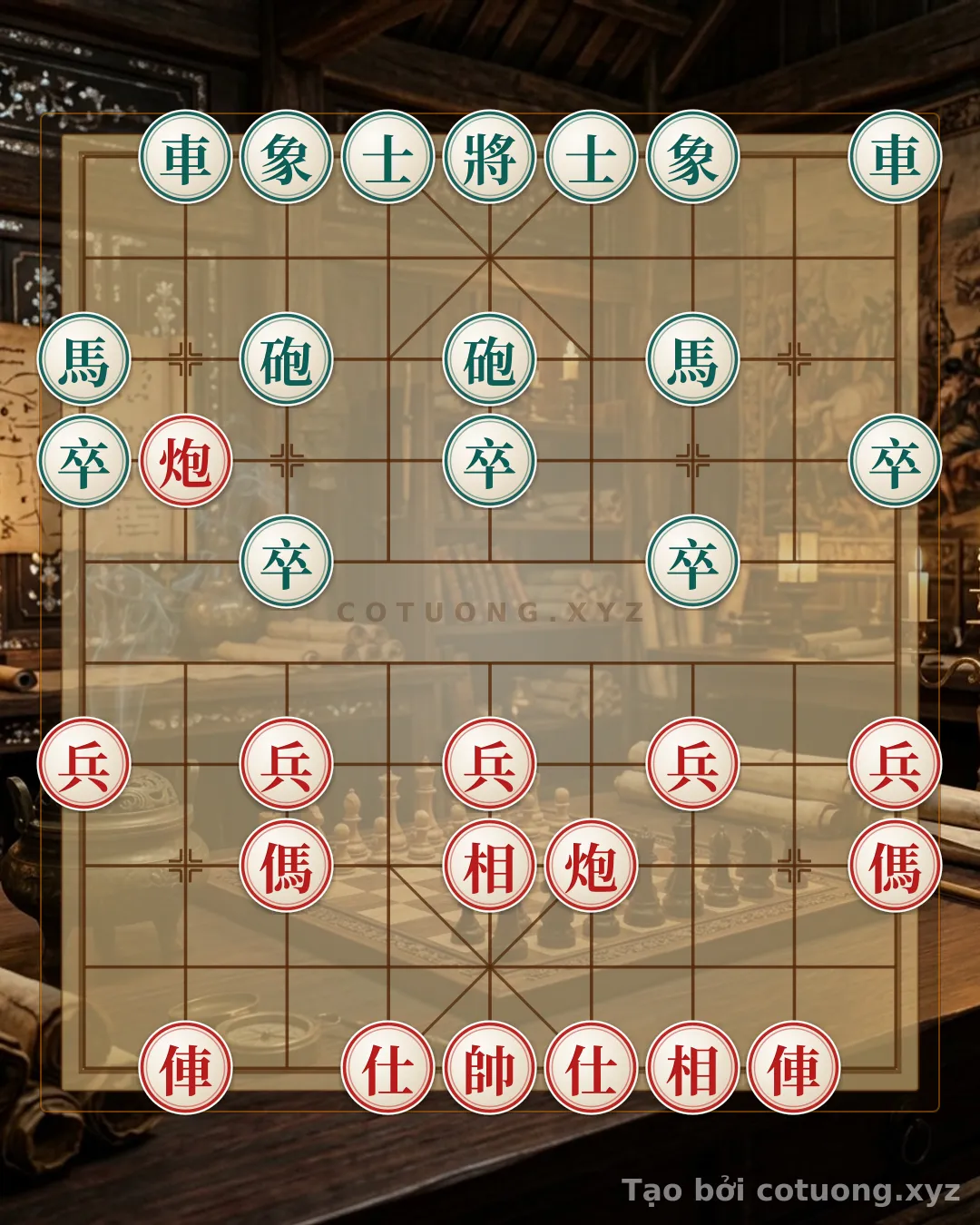 Thử Thách: Cờ Tướng: Bí Kíp Phòng Ngự Đột Kích của Xe Đỏ Lộ 2 Hàng 1 - Bạn có thể giải được?