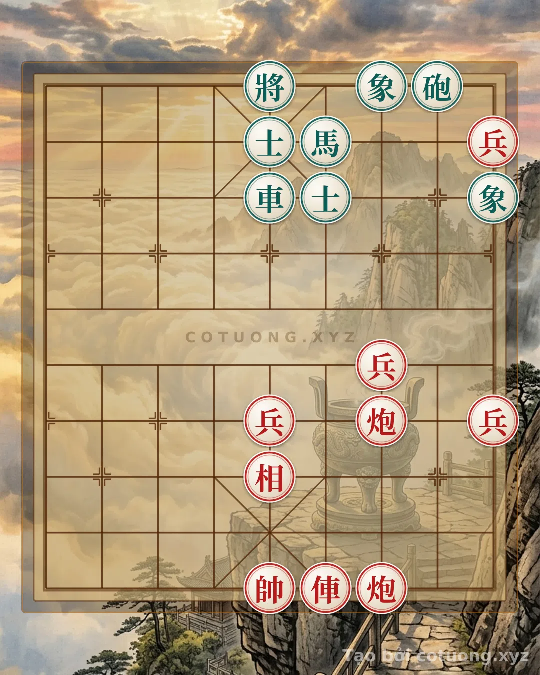 Challenge: Xiangqi Formation 'Red Cannon Empty' - The Secret in the First Move - Can you solve it?