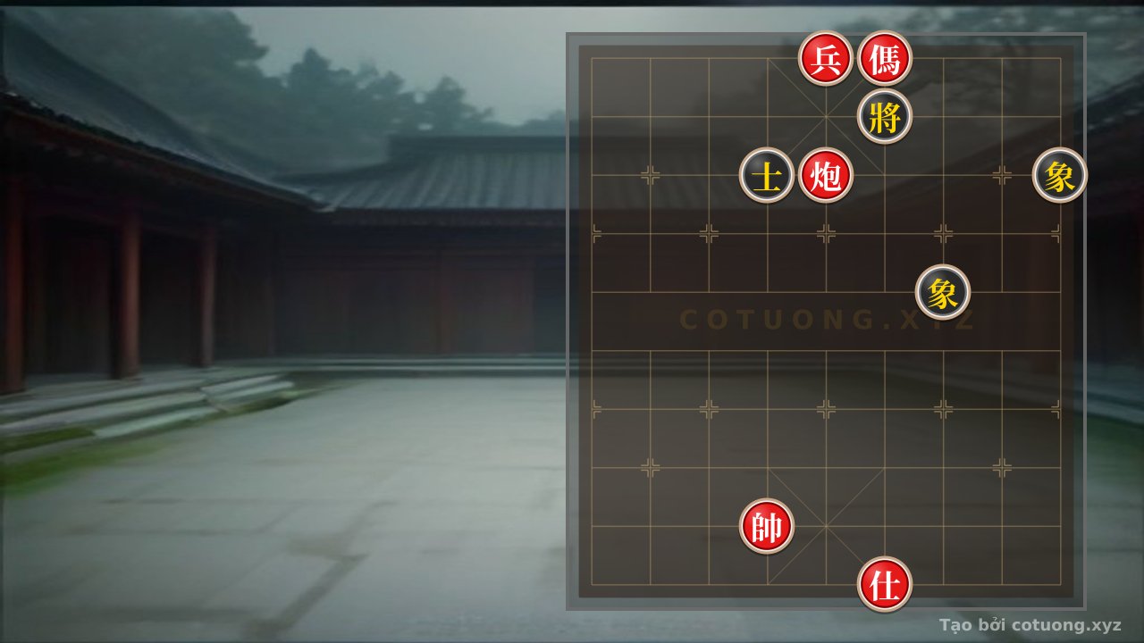 Thế cờ: Xiangqi (Chinese Chess): Winning with 36 Moves – Red's Opening 5th Rank (Pawn, Horse, Cannon) vs. Black's 6th Rank (Bishops in Parallel) — Cờ Tướng Online