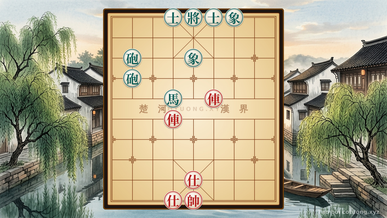 Thế cờ: The Black Side's Challenging Position: Tactical Analysis — Cờ Tướng Online