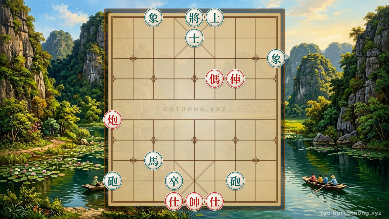 Thế cờ: Red General Chess: Mastering Defensive Tactics — Cờ Tướng Online