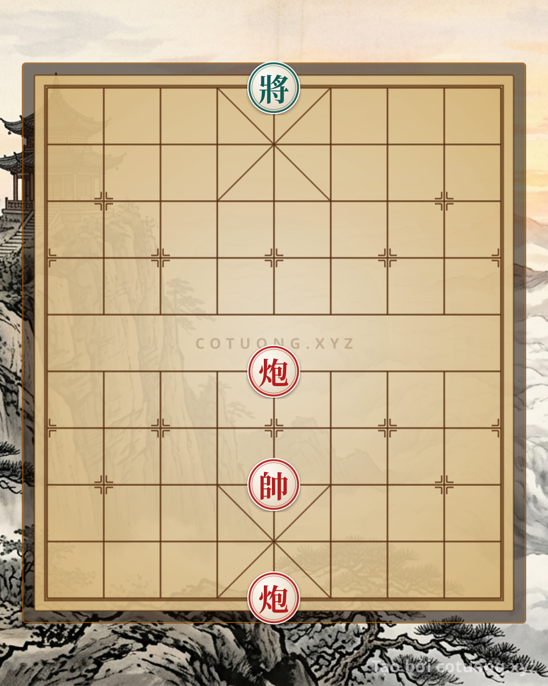 Challenge: Red Cannon's Trick - How to Defeat the Black General in a Special Xiangqi Setup - Can you solve it?