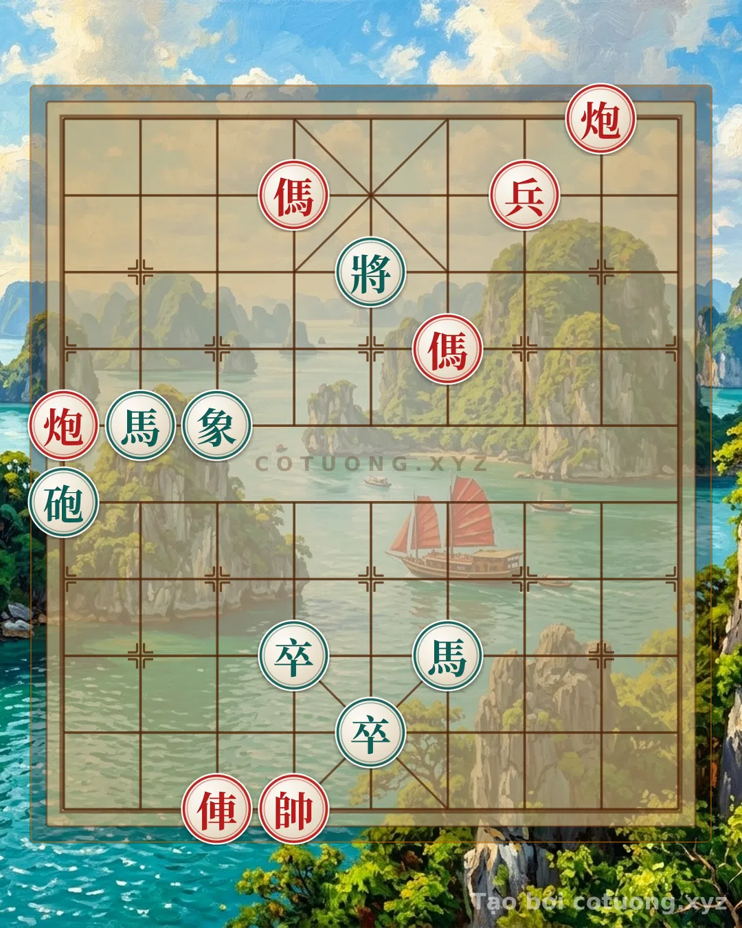 Challenge: The Secret Tactics of Endgame Xiangqi: When the Red Chariot, Cannon, and Horse Dance Amidst the Storm of Pawns - Decoding the #6e2e Masterpiece - Can you solve it?