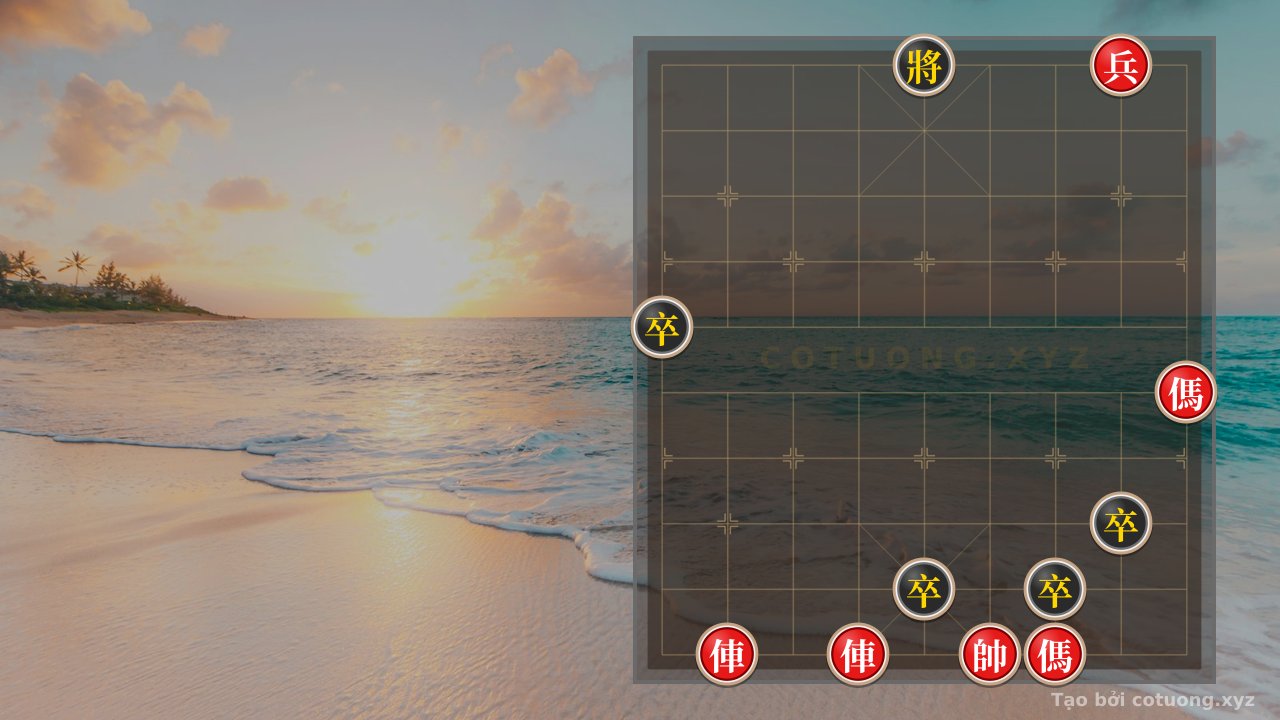 Thế cờ: Xiangqi Board: The Art of Balancing Chariot and Horse in Equilibrium — Cờ Tướng Online
