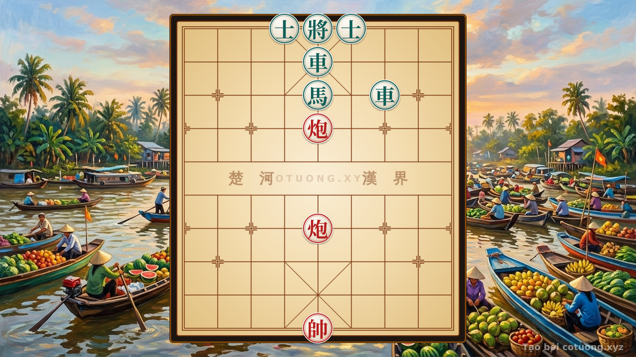 Thế cờ: Xiangqi Super Difficult: Defensive Tactics for Black When Facing Double Red Horses — Cờ Tướng Online