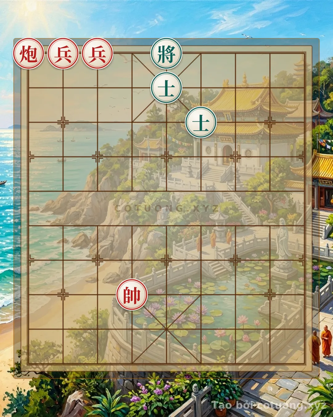 Challenge: Red Cannon on File 9, Red Pawns on Files 8-7: Brutal Tactics in the General's Chessboard - Can you solve it?