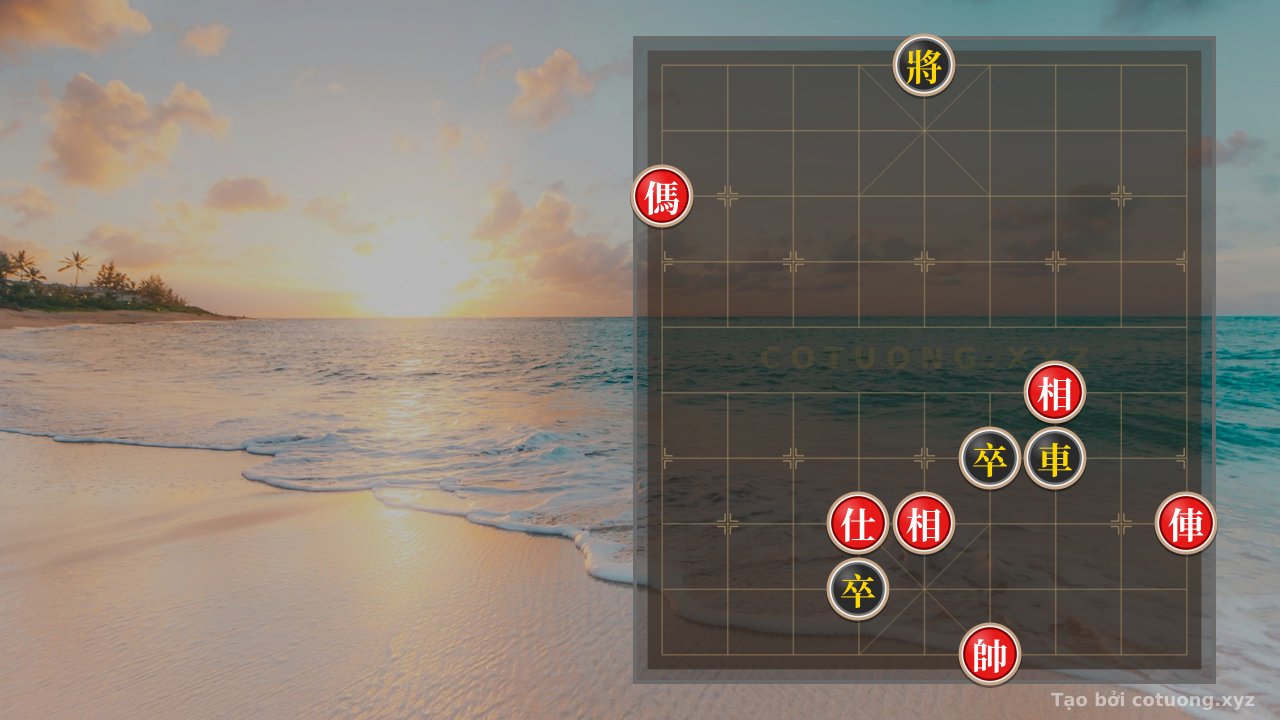 Thế cờ: Hidden General Chess: Black's Defensive Mastery in the Red Storm - Brilliant Tactics — Cờ Tướng Online