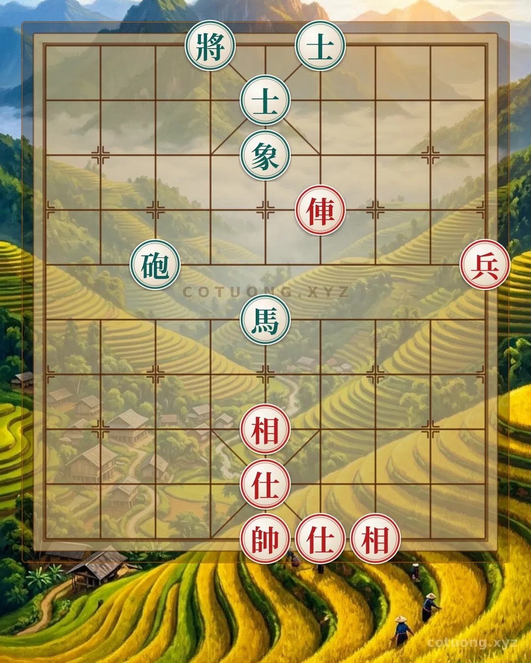 Thử Thách: Thế Cờ Tướng Đỏ: Nhịp Giao Hưởng của Quân Vương và Pháo Trống - Bạn có thể giải được?