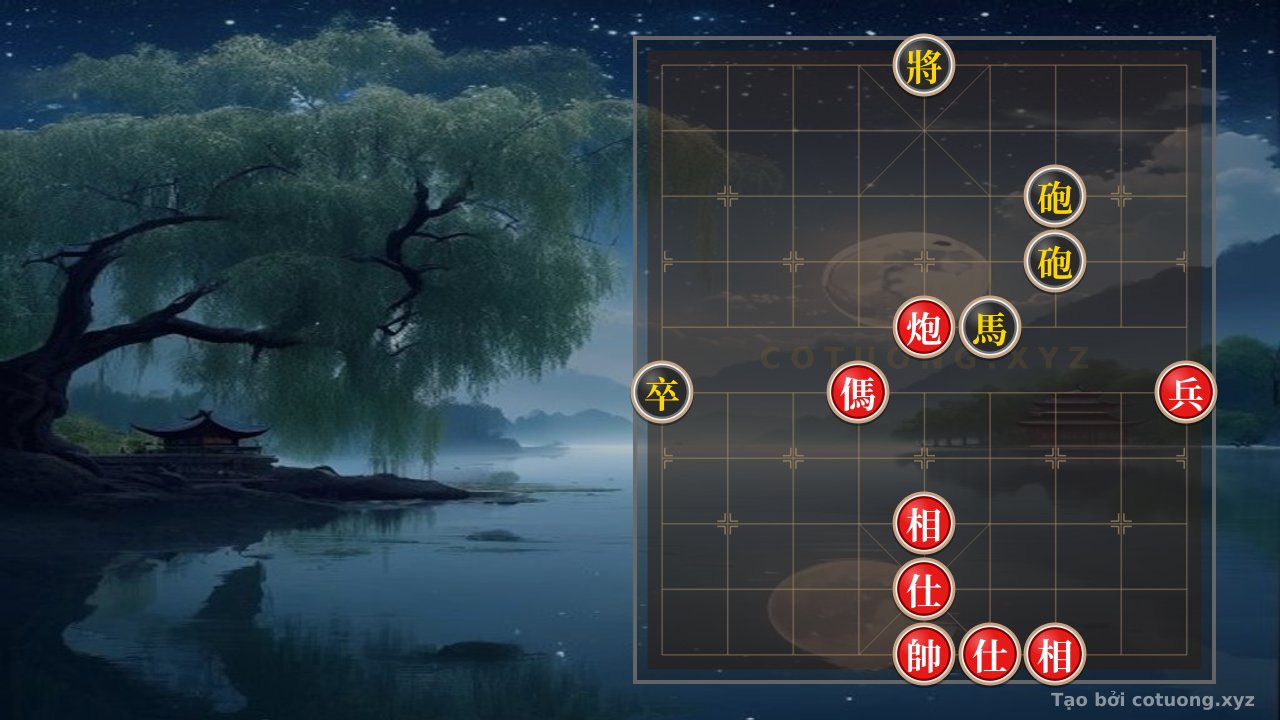 Thế cờ: Bí Kíp Thống Lĩnh Bàn Cờ: Thế Cờ Tuyệt Đấu Với Song Pháo Áp Sát — Cờ Tướng Online