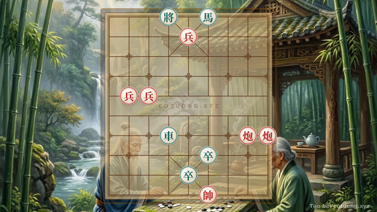 Thế cờ: Red General vs. Black Chariot: The 'Empty Cannon' Strategy Heats Up the Board — Cờ Tướng Online