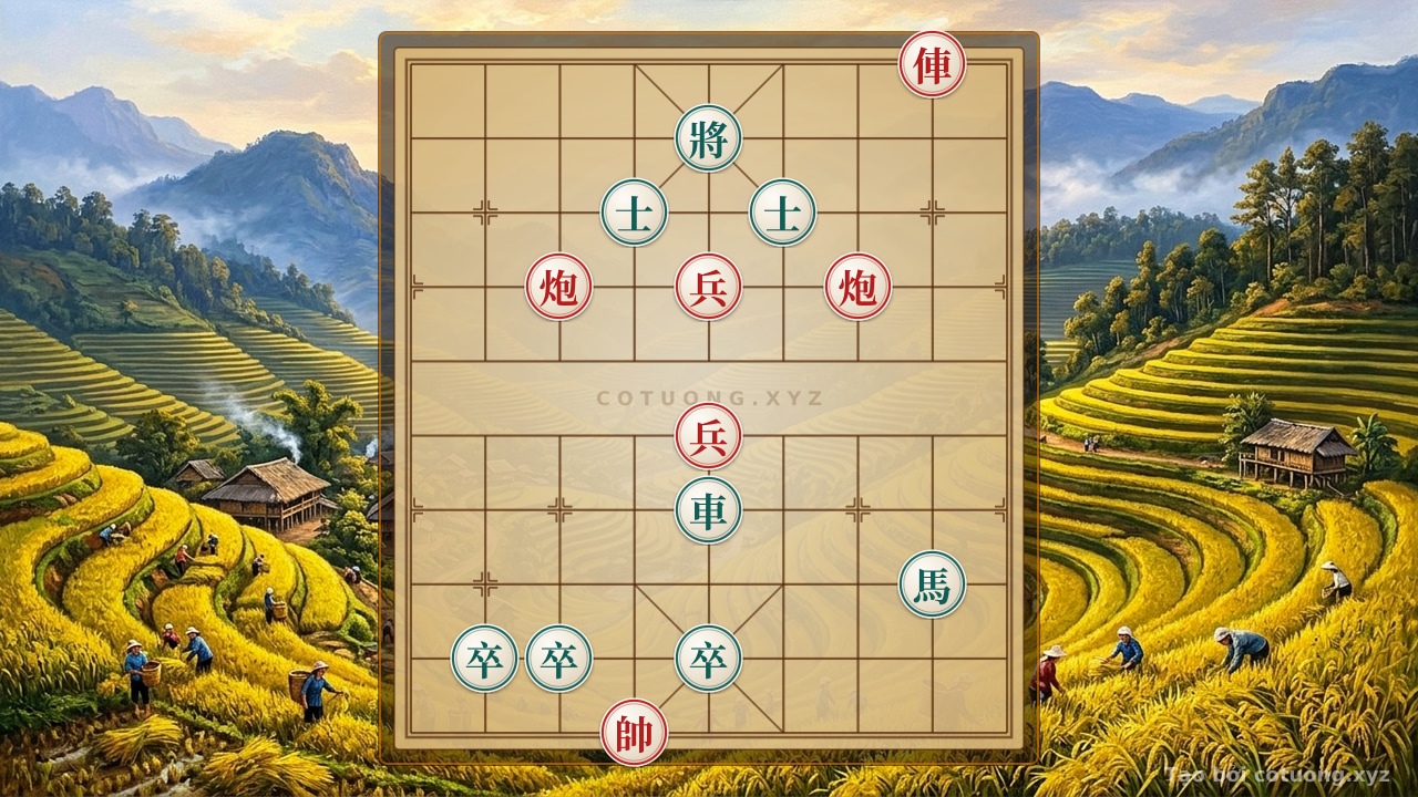 Thế cờ: Xiangqi: Red Chariot Opens 2 Steps - Sacrifice Strategy for Fire Attack — Cờ Tướng Online