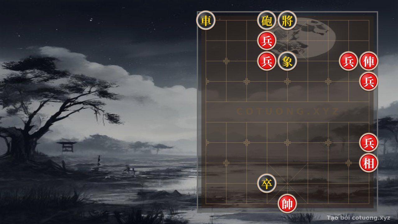 Thế cờ: Xiangqi: Red Rook on 1-8 Creates a Strong Attacking Opportunity — Cờ Tướng Online