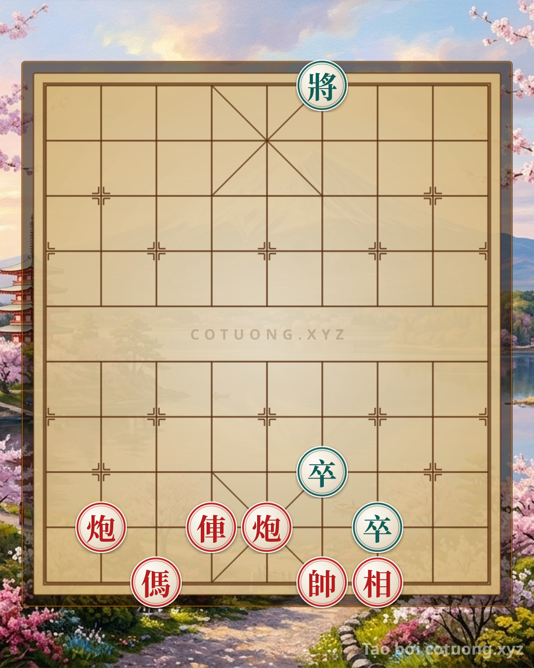 Thế cờ: Art of Counterattacking Defense: Breaking the 'Black General on File 6, Rank 10' Formation with Double Cannon Strategy — Cờ Tướng Online