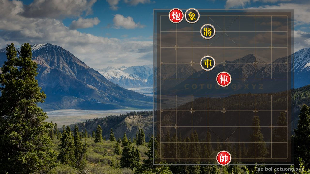 Thế cờ: Red Cannon on File 8, Rank 10: Black General Must Be Cautious — Cờ Tướng Online