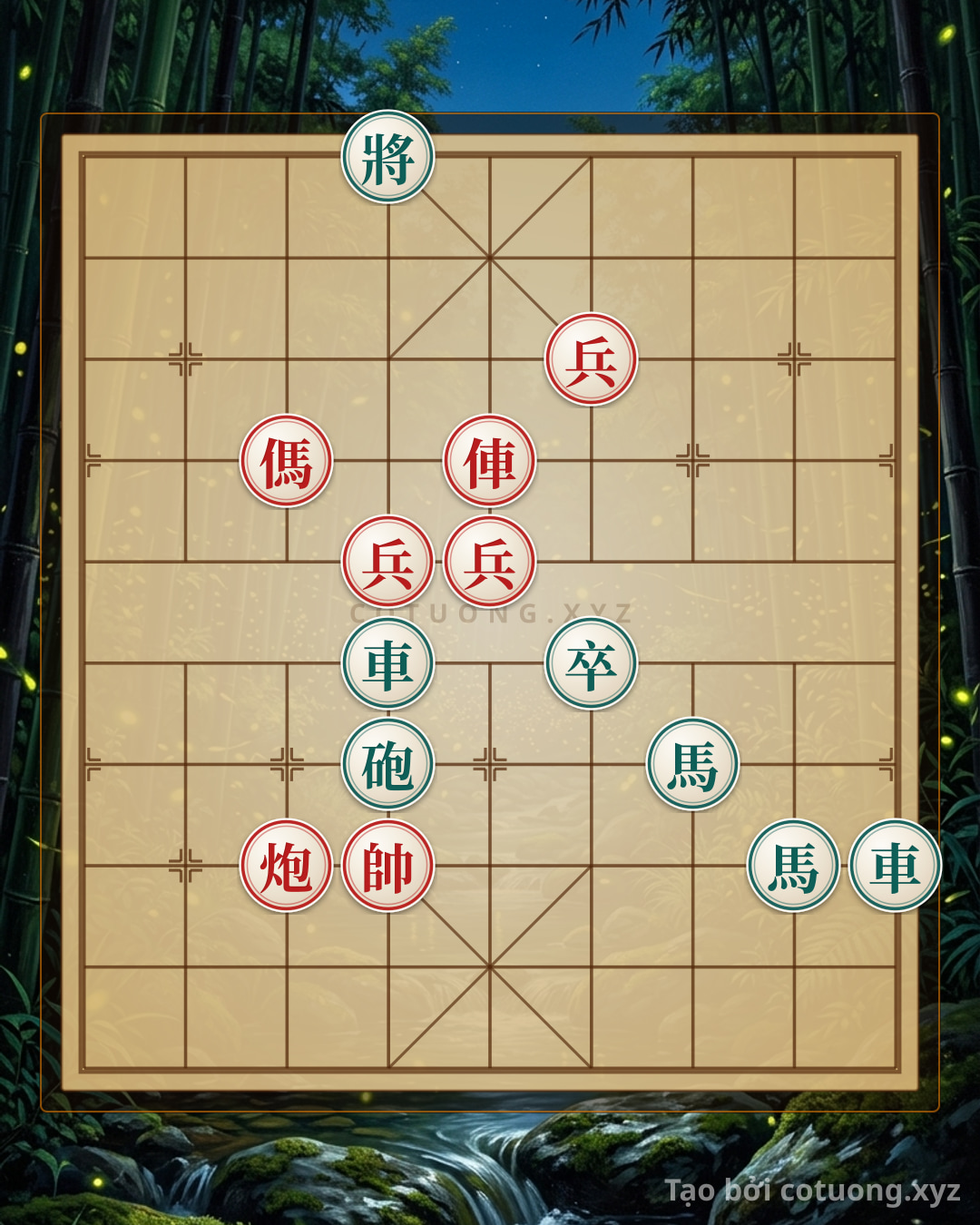 Challenge: Tam tài xa pháo mã tuyệt sát - Can you solve it?