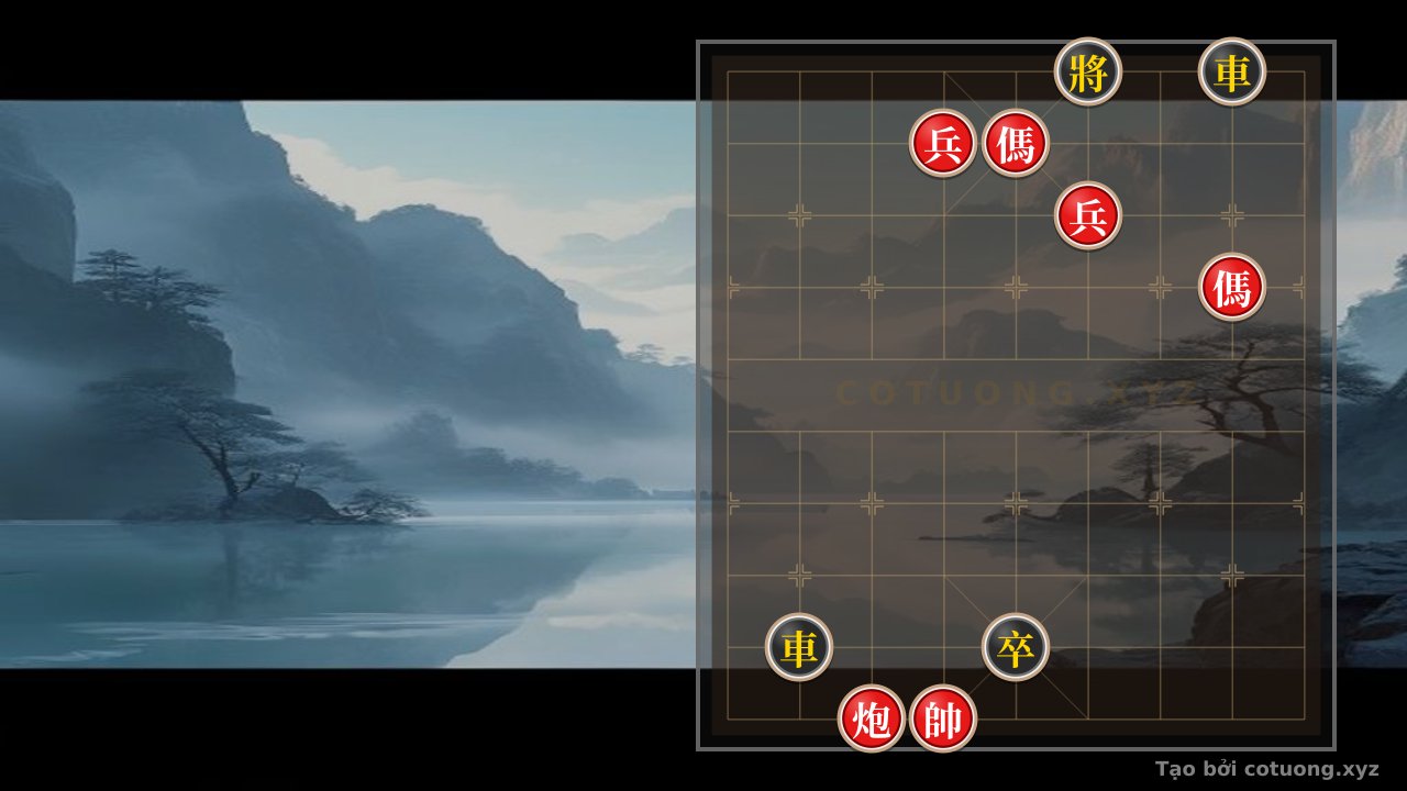 Thế cờ: Classic Checkmate Tips: When Two Horses Face Each Other with Two Black Chariots - An Unavoidable Battle — Cờ Tướng Online