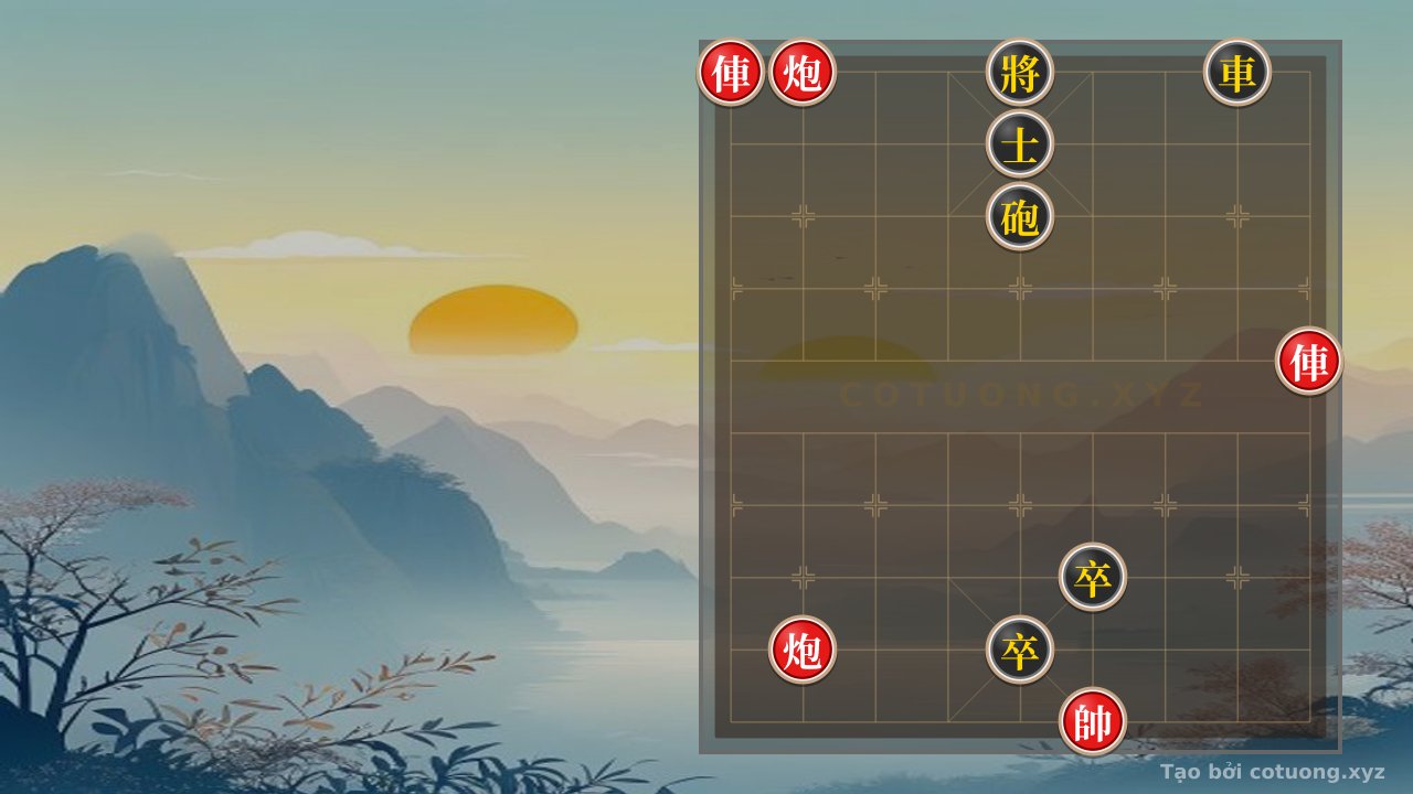 Thế cờ: Xiangqi (Chinese Chess) Trap: The Powerful Rook-Cannon Attack Forces the Black General into a Hidden Trap — Cờ Tướng Online