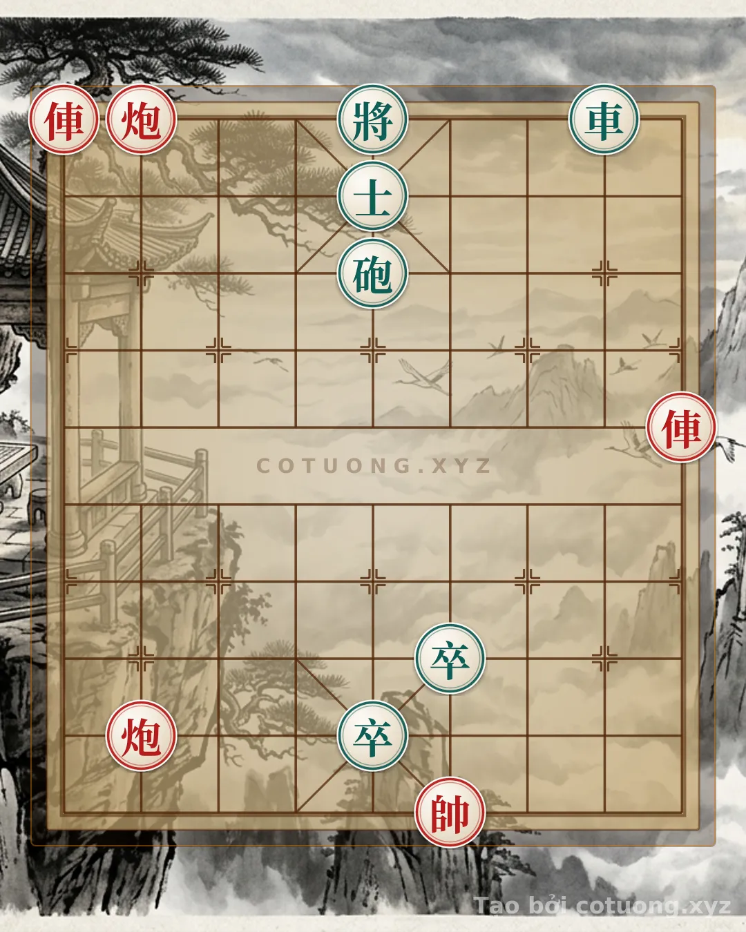 Challenge: Xiangqi (Chinese Chess) Trap: The Powerful Rook-Cannon Attack Forces the Black General into a Hidden Trap - Can you solve it?