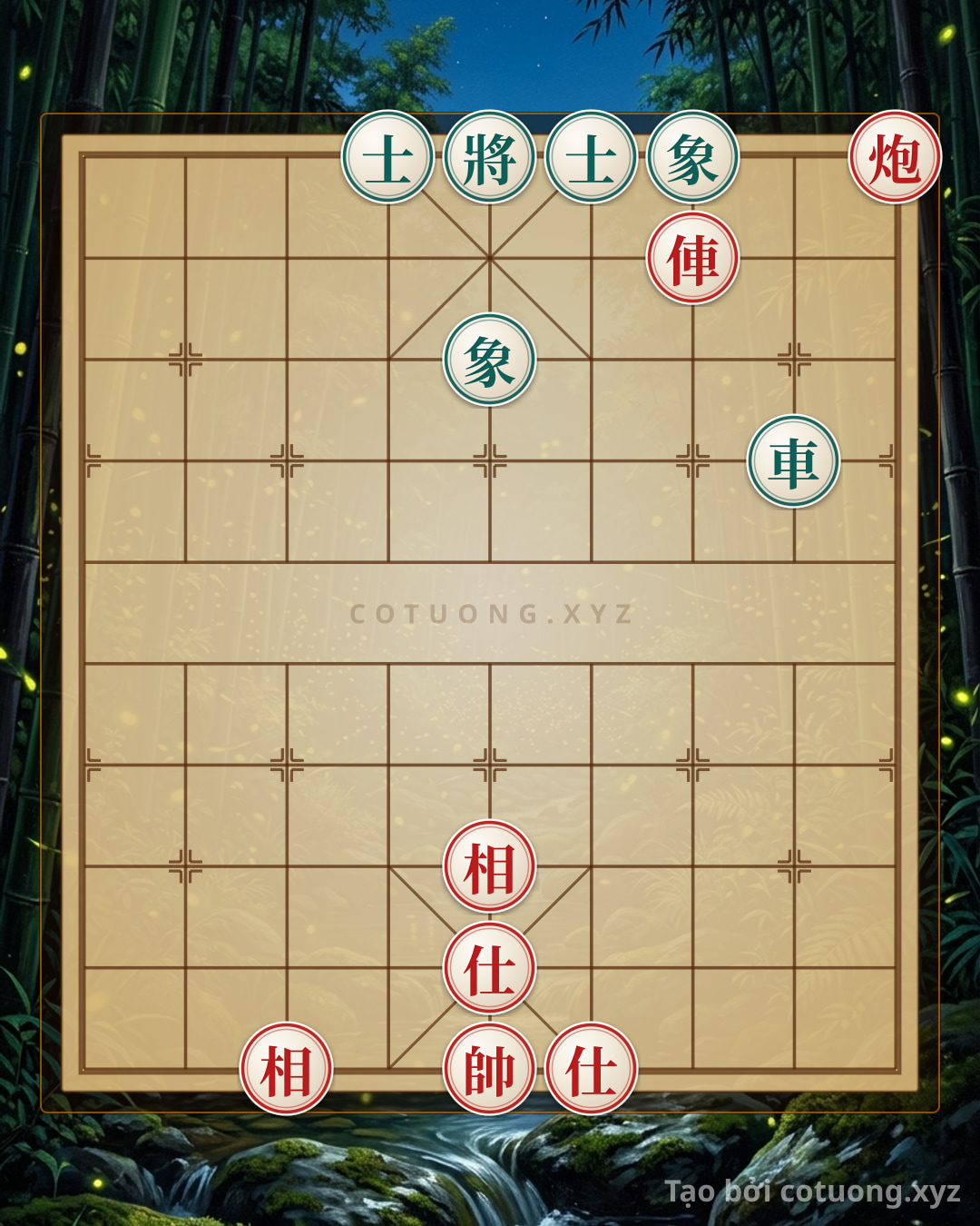 Challenge: Xiangqi Board: Red Spot Attack Directly to the Black General - Can you solve it?