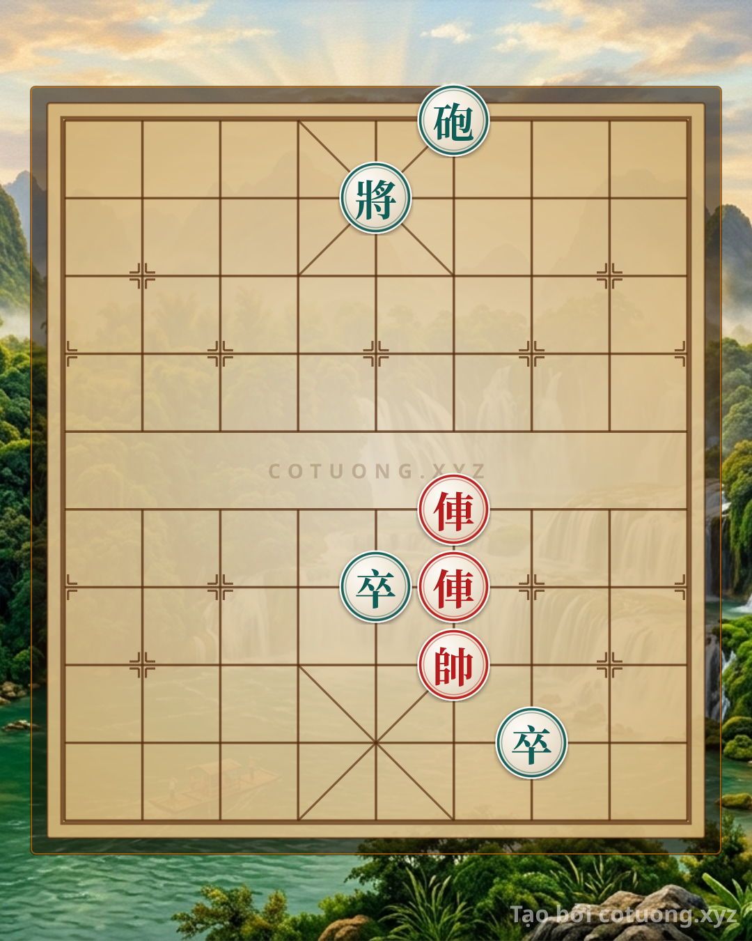 Challenge: Red General: The Strategy of Black Chariot and Red Cannon in the '1 Chariot 2 Pawns' Formation - Can you solve it?