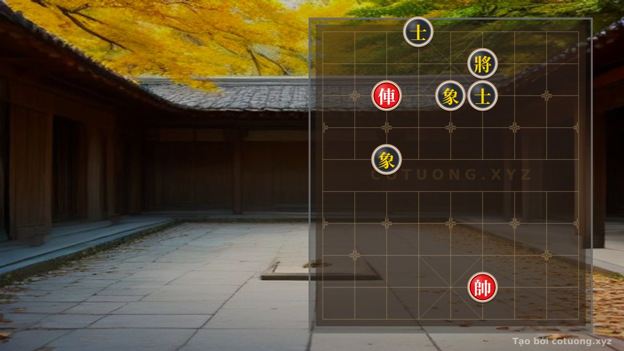 Thế cờ: Xiangqi Super Difficult: Red Chariot Surrounds, Black General Secret Counterattack — Cờ Tướng Online