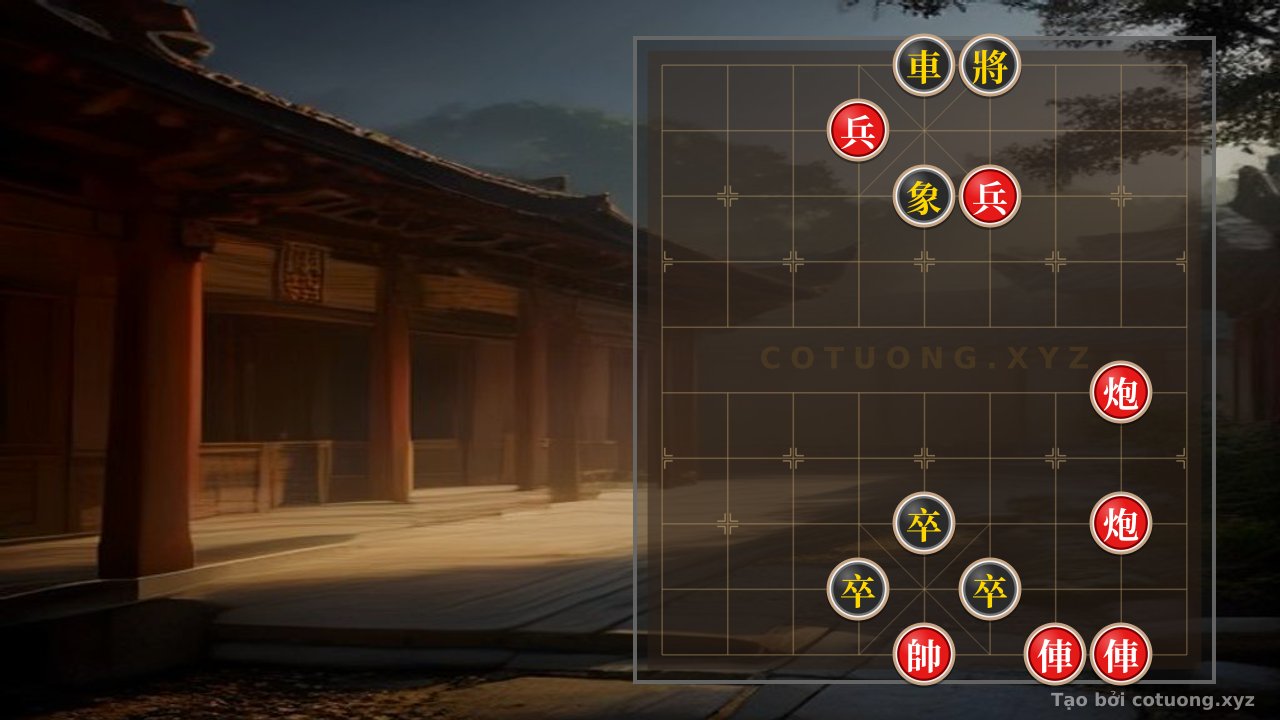 Thế cờ: The 'Red Cannon Hits the Spot' Strategy in Level 1/10 Xiangqi: How to Defeat the Black Chariot — Cờ Tướng Online