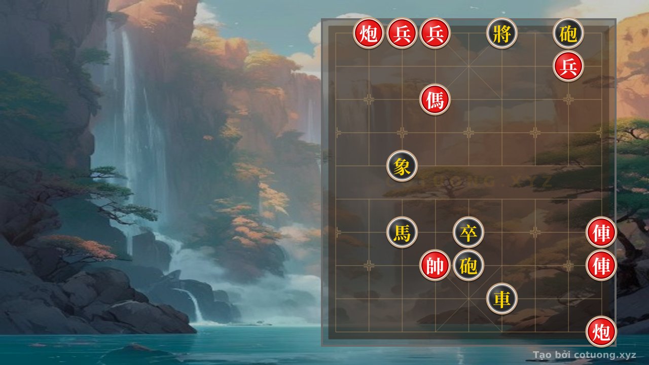 Thế cờ: Red Cannon at 8th File, 10th Rank: An Artistic Masterpiece of Xiangqi Tactics — Cờ Tướng Online