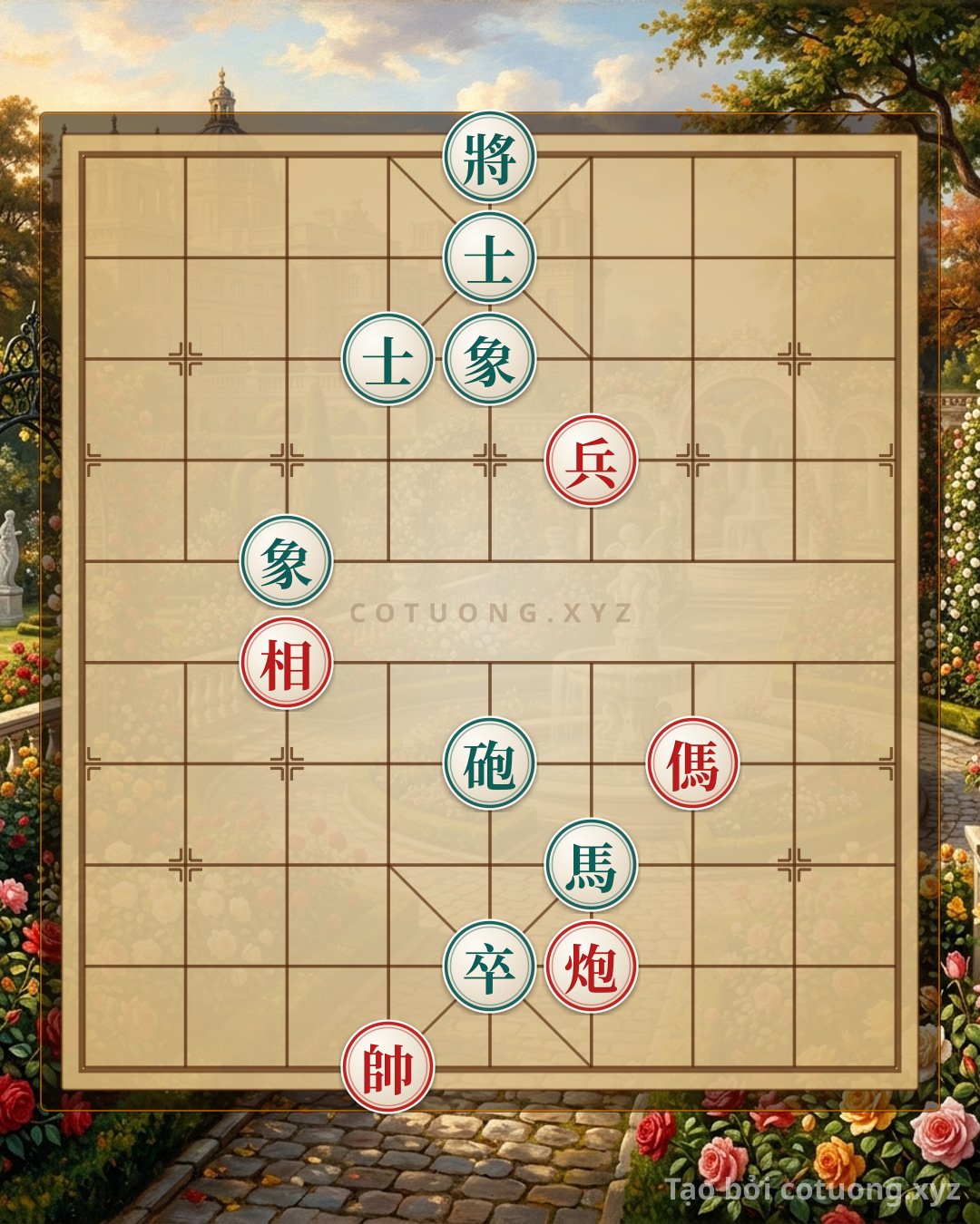 Challenge: The Ultimate Xiangqi Trick: Red Rook Horse vs. Black Rook Horse with 2 Advisors and 2 Elephants - The Bold Move That Decides the Battle - Can you solve it?
