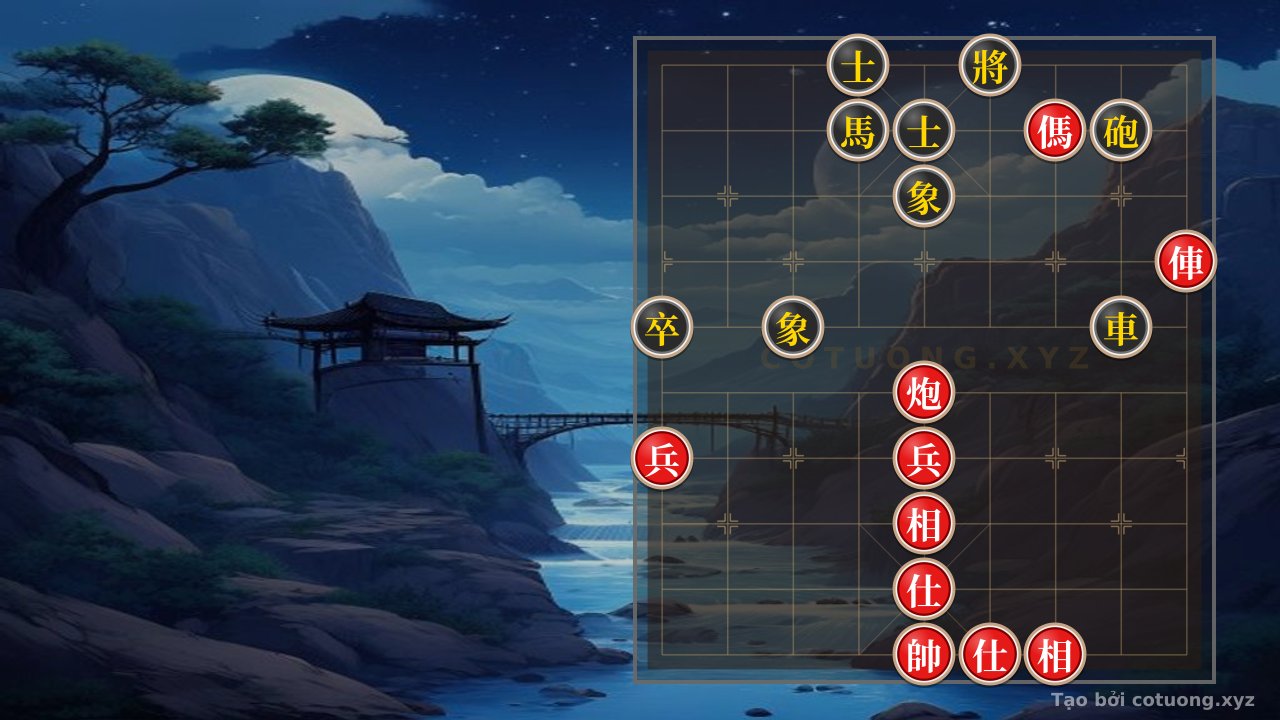Thế cờ: Mastering Endgame Tactics: Rook Cannon Horse 2Pawns 2Advisors 2Elephants Crosswind - Extremely Deep and Sophisticated — Cờ Tướng Online
