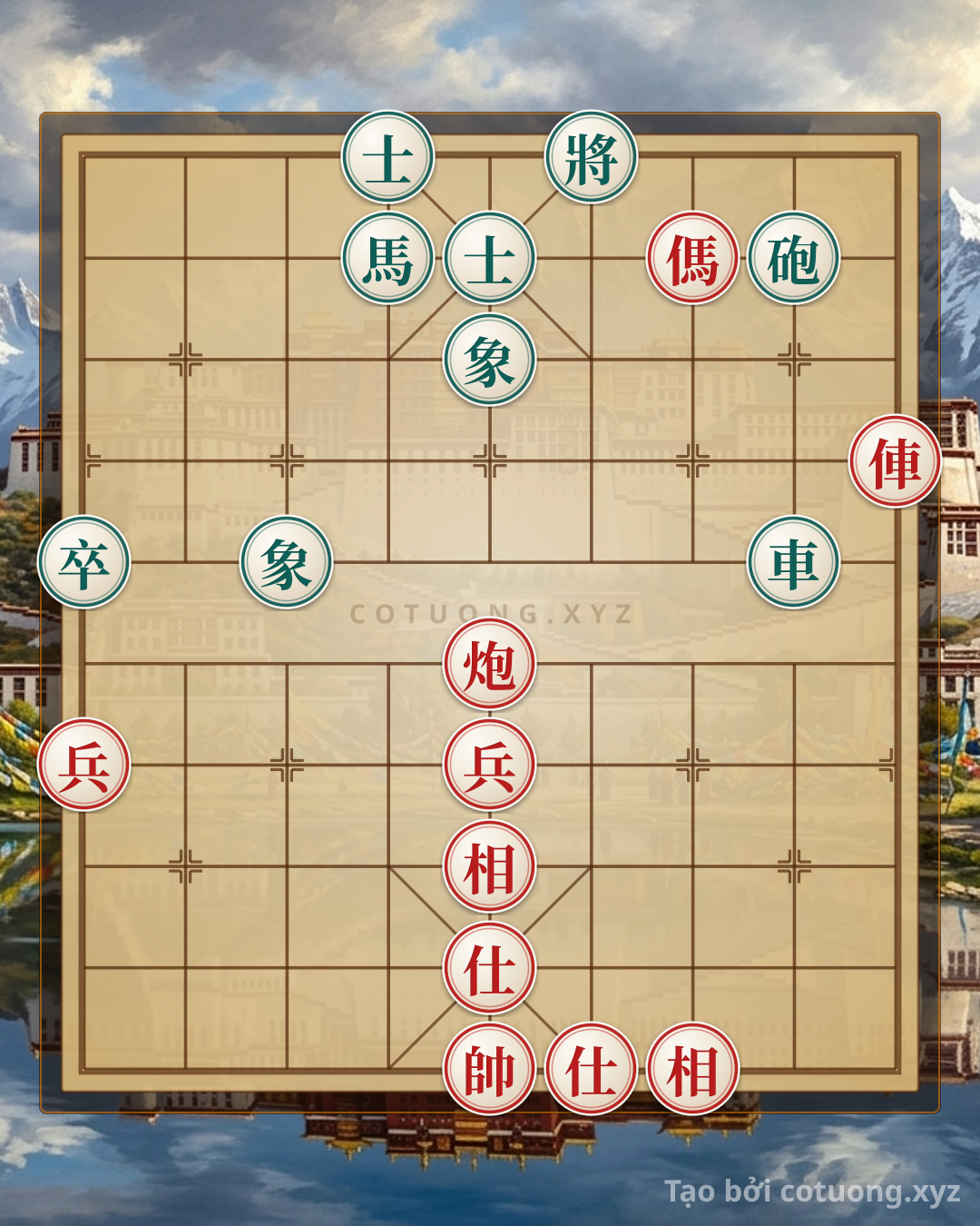 Challenge: Mastering Endgame Tactics: Rook Cannon Horse 2Pawns 2Advisors 2Elephants Crosswind - Extremely Deep and Sophisticated - Can you solve it?
