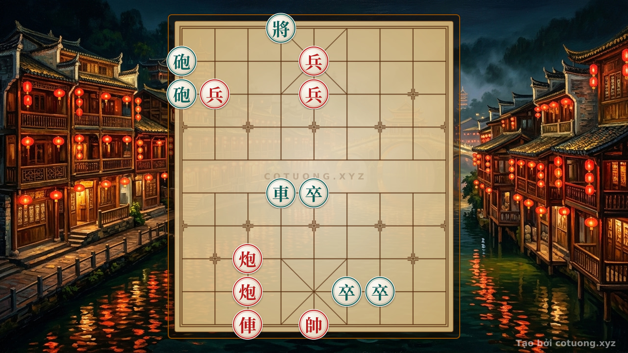 Thế cờ: Xiangqi: Defensive Counterattack Tactics in the 'Black Cannon' Formation - The Secrets of Legendary Players — Cờ Tướng Online