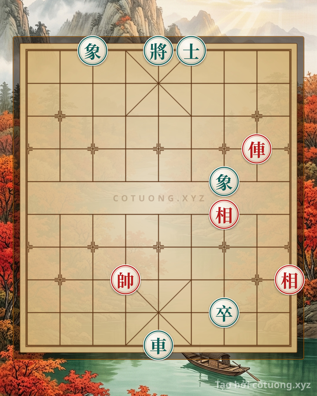 Challenge: Strategic Chess Tactics: Rook 2 Bishops vs. Rook Cannon Advisor 2 Bishops - Can you solve it?