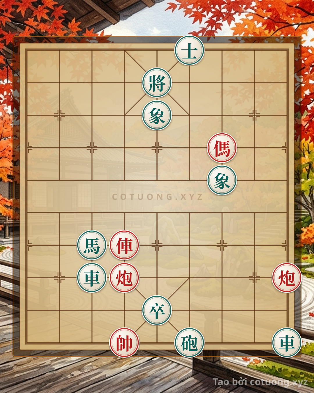 Challenge: Xiangqi: Red's Crushing Double Horse Formation - Black's Elegant Defense - Can you solve it?