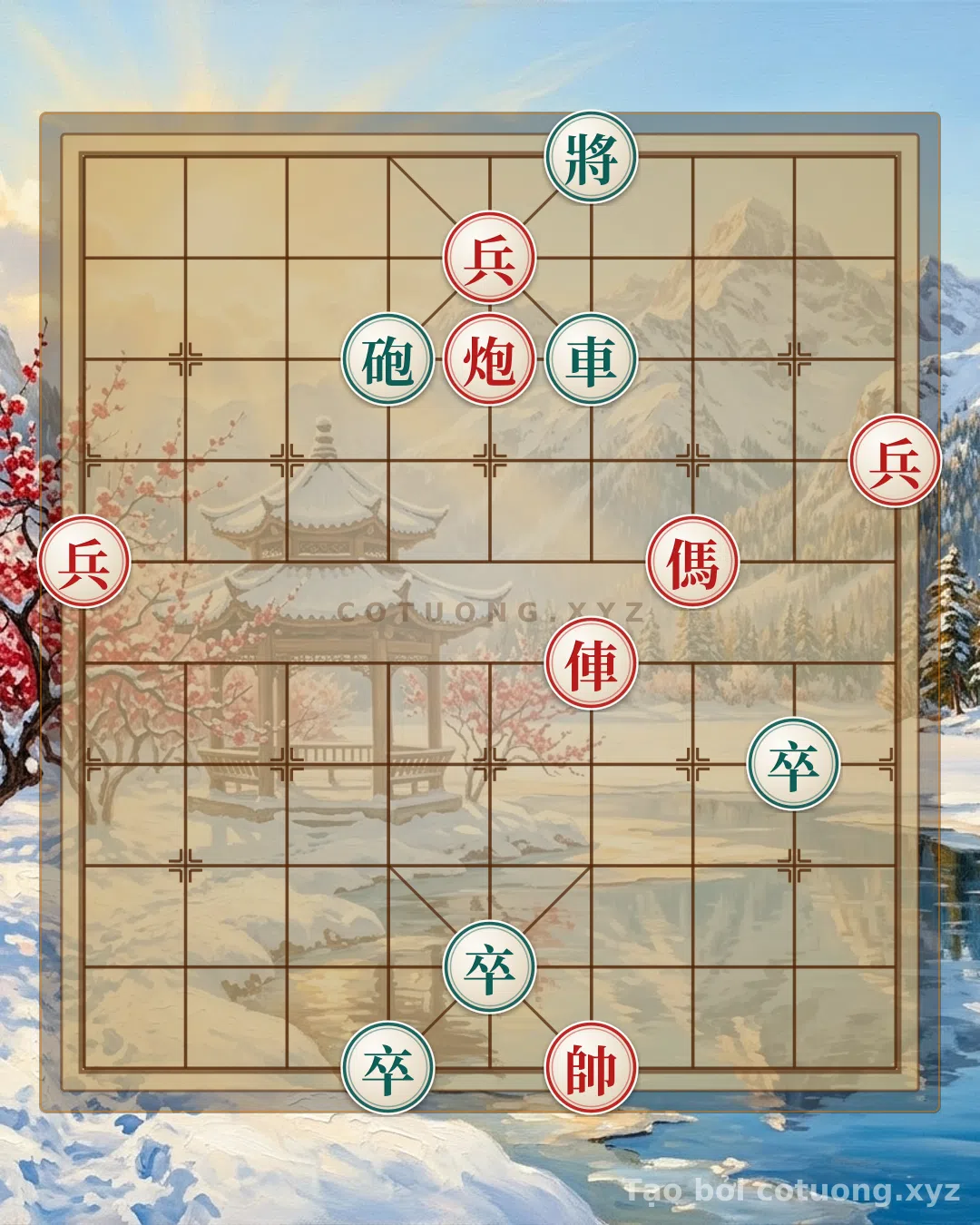 Challenge: The Secret to Counterattacking in Xiangqi: Neutralizing the Red's Pressure with a Flawless Strategy - Can you solve it?