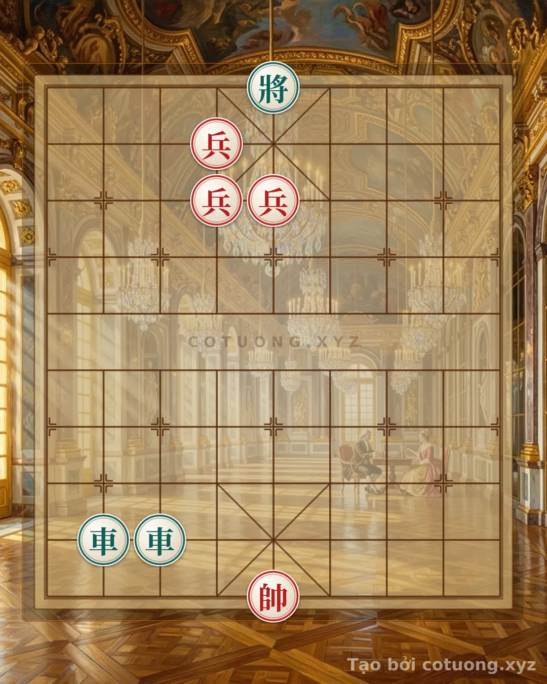 Thế cờ: The Art of Attacking the Black General: Exploiting the 6th File, Black Rook on the 2nd File - Unmatched Xiangqi Mastery — Cờ Tướng Online