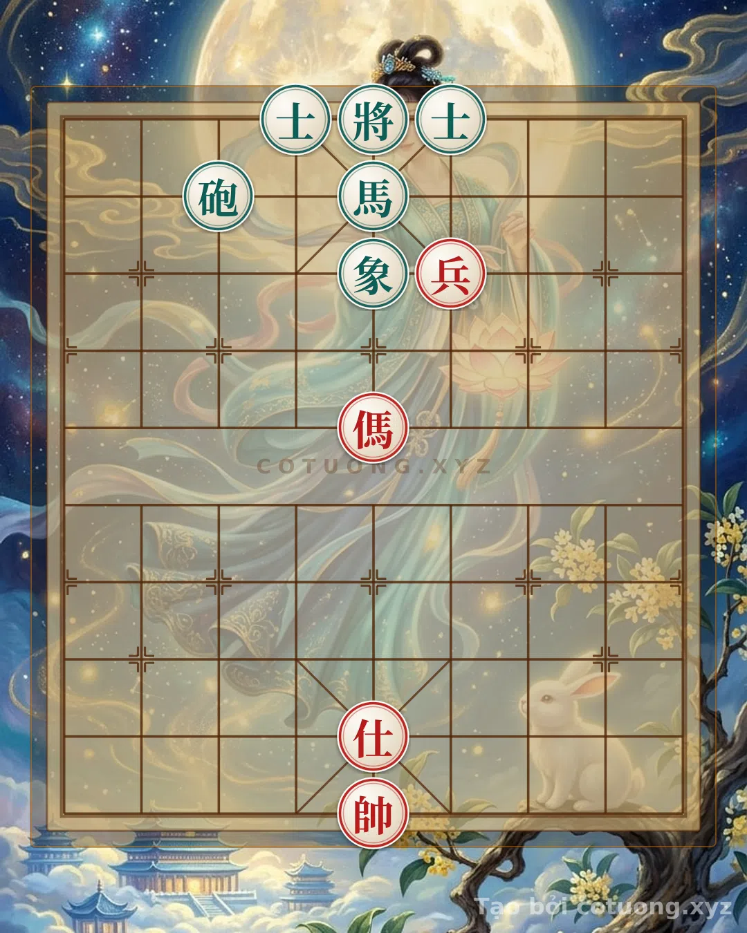 Thế cờ: Horse Checkmate Advisor: The Secret Strategy to Break the Legendary Endgame in the Xiangqi Board — Cờ Tướng Online