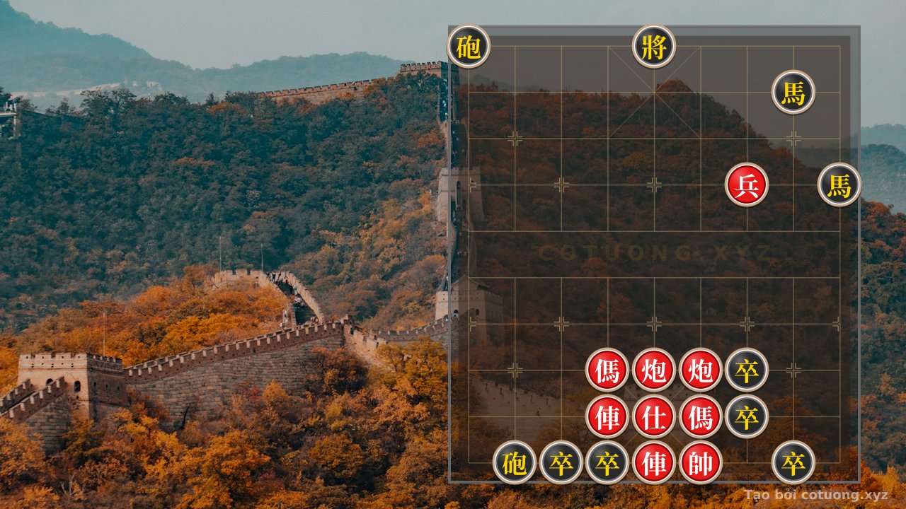 Thế cờ: Xiangqi: The Red Army's Crushing Breakthrough of the Black Fortress - A Lesson in Life and Death in 5 Moves — Cờ Tướng Online