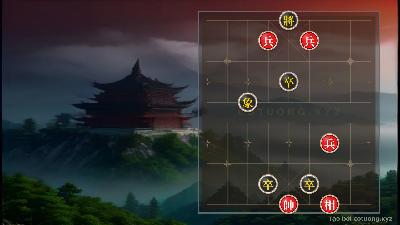 Thế cờ: Xiangqi (Chinese Chess) Position EE05: When the Black General is Exposed and the Defender's Dread — Cờ Tướng Online