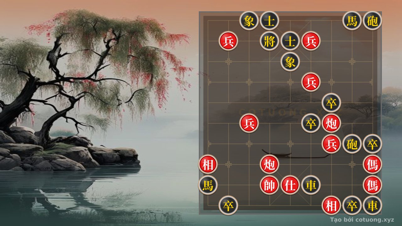 Thế cờ: Subtle Traps in the Red-Black Xiangqi: Deadly Tactics for the Red Player — Cờ Tướng Online