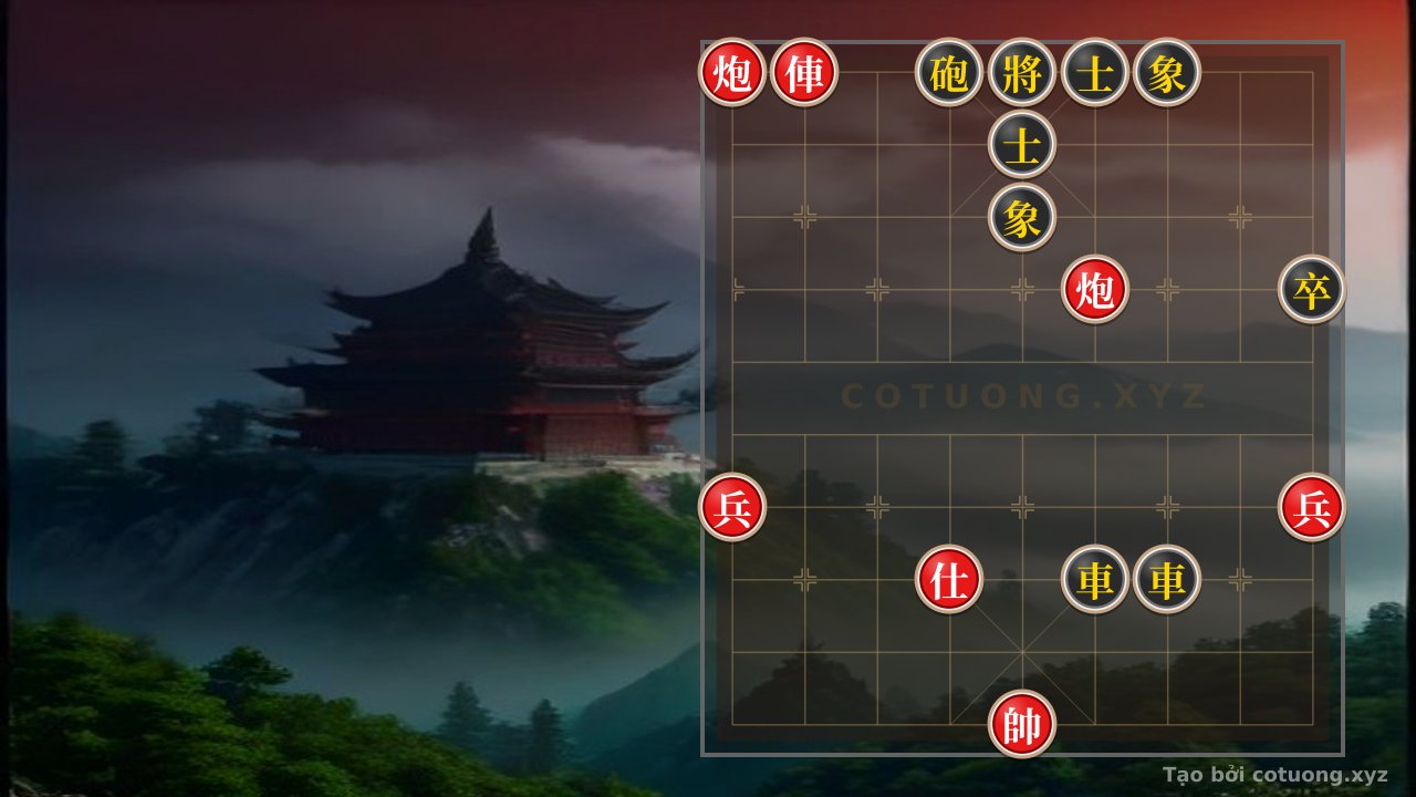 Thế cờ: The Secret of Xiangqi: The Battle of 2 Rooks, 2 Cannons, and 2 Pawns vs. 2 Rooks, Cannon, and Pawns - The Ultimate Gambit — Cờ Tướng Online