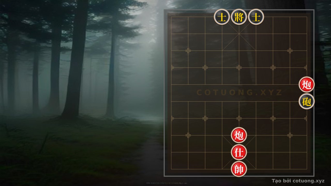 Thế cờ: Dark Trap: Red Cannon at 1-6, Red Advisor at 5-2 Waiting - The Secret General's Gambit — Cờ Tướng Online
