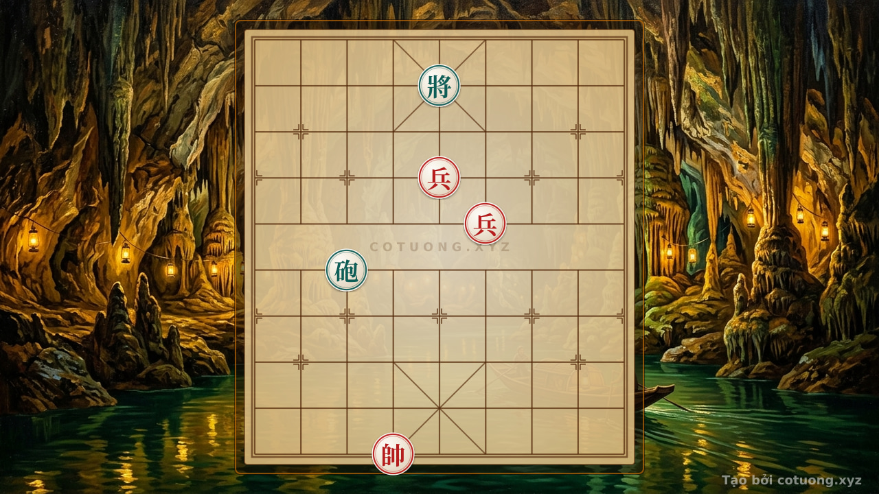 Thế cờ: Red General's Victory Through Patience: Tactical Analysis of the 'Cannon-Black and Pawn-Red' Game — Cờ Tướng Online
