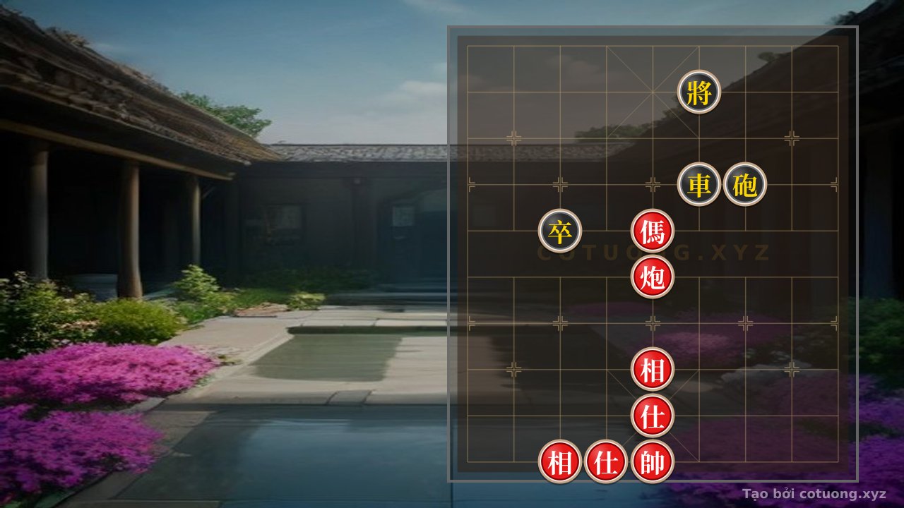 Thế cờ: Xiangqi: The Trick to Kill the Black Rook with the Empty Cannon - Red's Strategy — Cờ Tướng Online