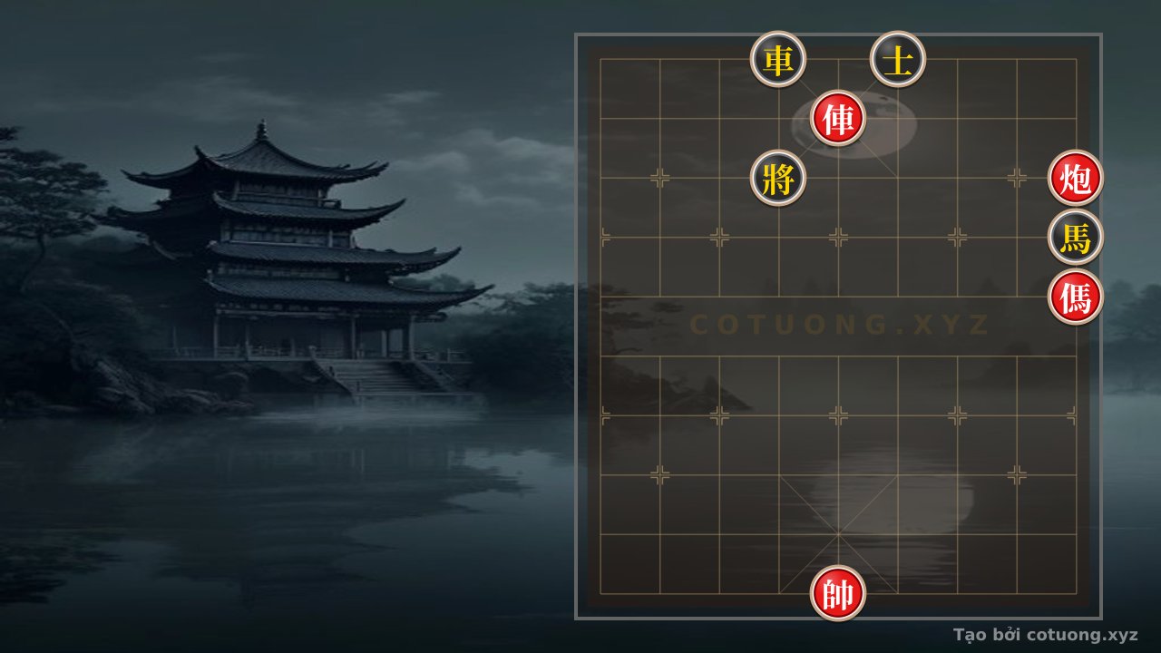 Thế cờ: The Divine Trap in the Jianghu Chessboard: Red Rook-Cannon-Horse vs. Black Rook-Horse-Elephant – The Survival Strategy from the Old General — Cờ Tướng Online